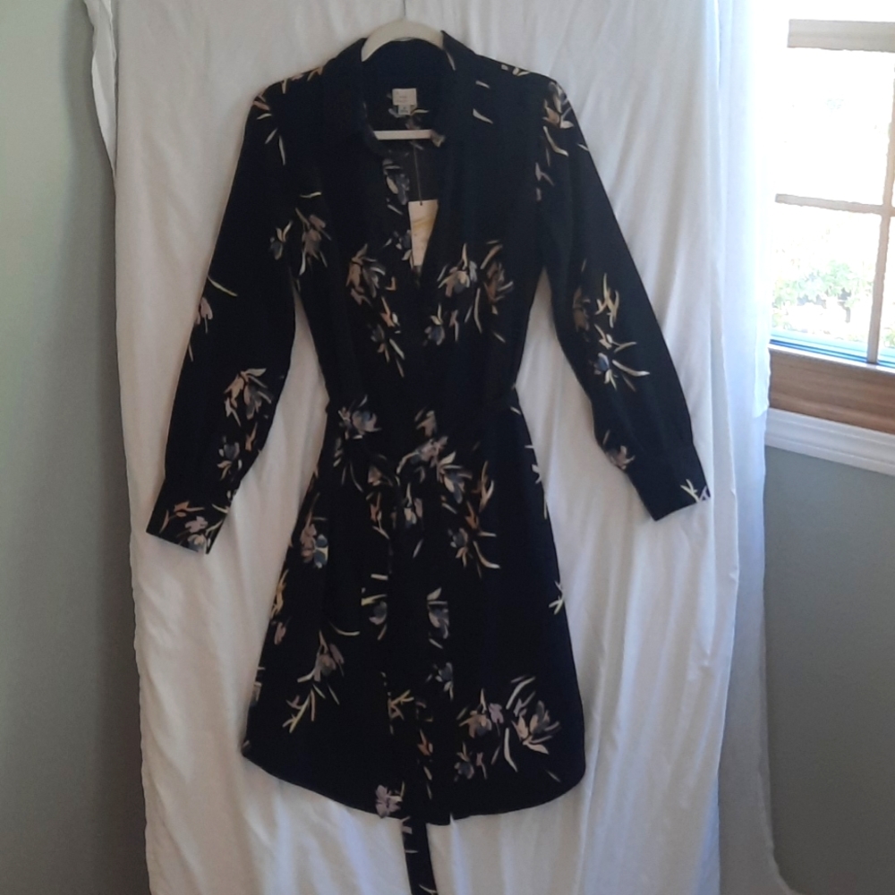 Black floral dress